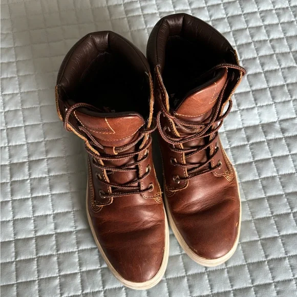 Timberland Boots, brown leather, high tops - Picture 5 of 8